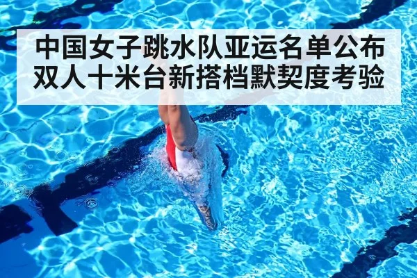 中国女子跳水队亚运名单公布 双人十米台新搭档默契度考验